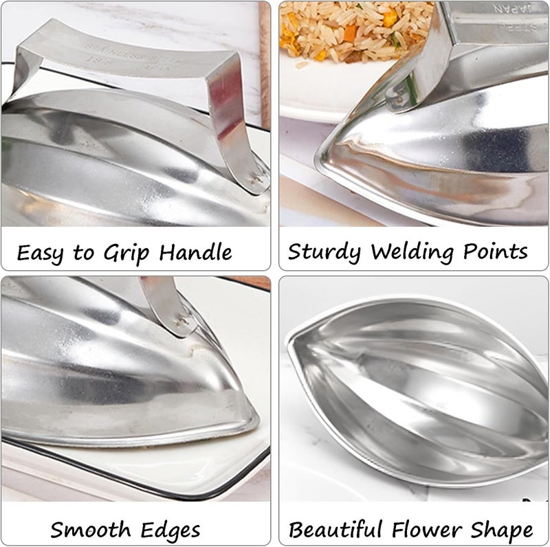 Eonenomi Papaya Shape Fried Rice Press Mold, Stainless Steel, Silver - Image 2